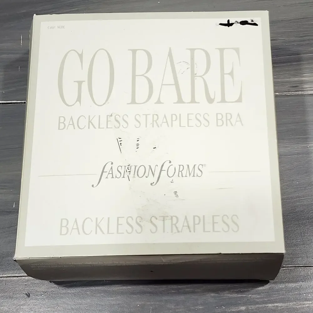 Fashion Forms Bra Go Bare Backless Strapless Adhesive Straps Nude D‎ Cups